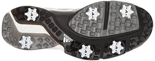 adidas Men's Adipower Boost 3 Golf Shoe, White/Silver Metallic/Black, 9.5 M US