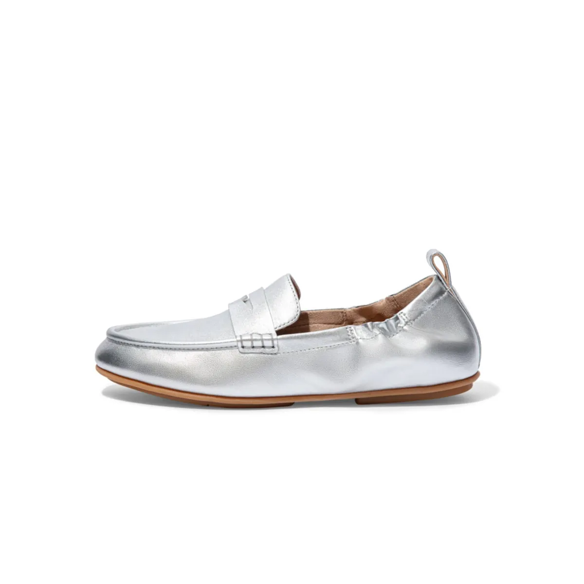 ALLEGRO Metallic Leather Penny Loafers