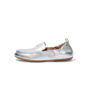 ALLEGRO Metallic Leather Penny Loafers