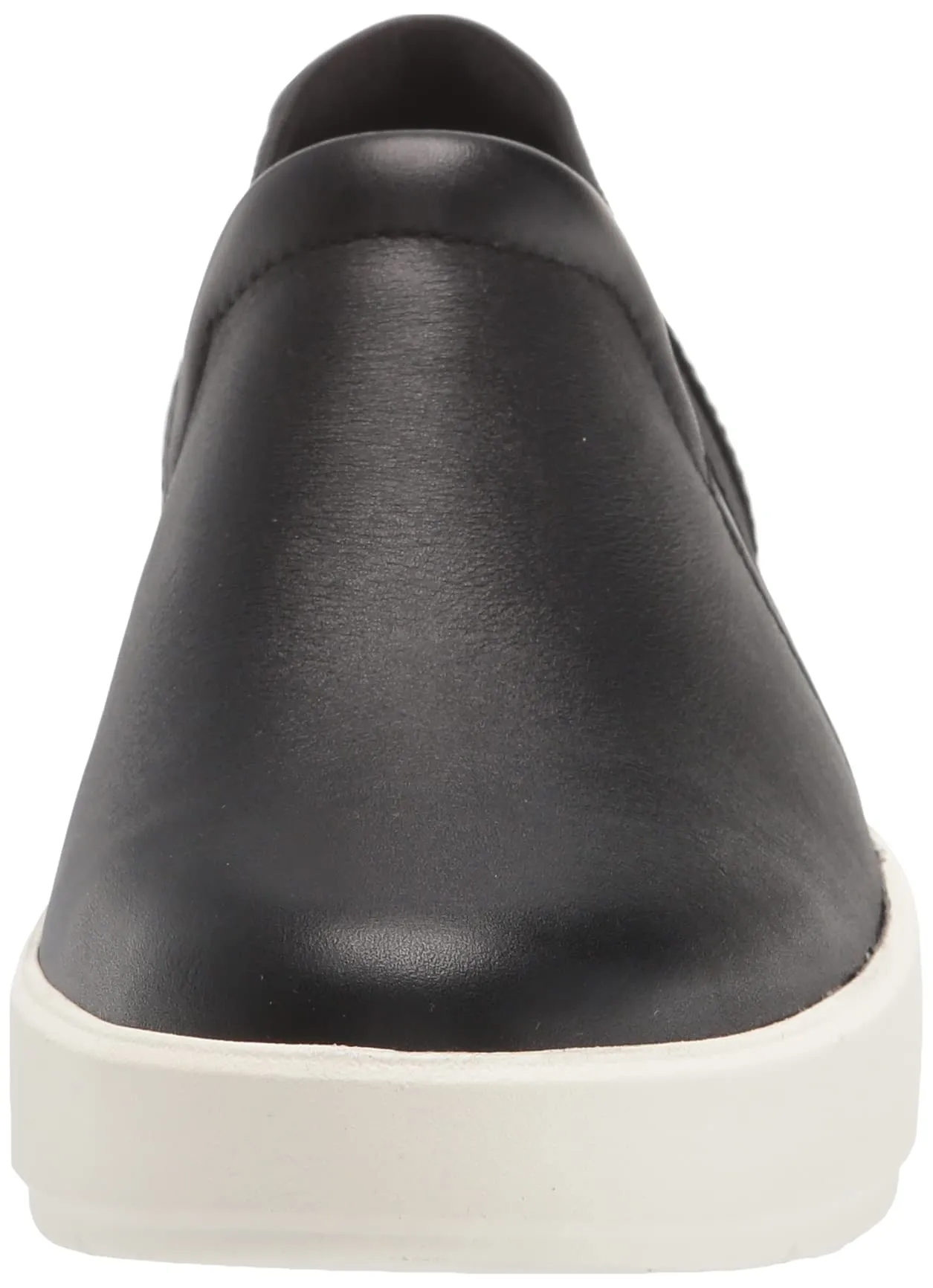 Clarks Layton Band Black Leather White Platform Slip On Wedge Platform Sneakers