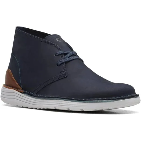 Clarks Men's Brahnz Mid Boots- Navy Nubuck