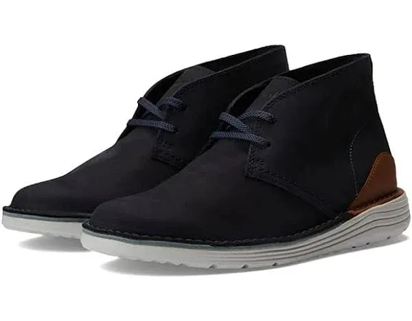 Clarks Men's Brahnz Mid Boots- Navy Nubuck