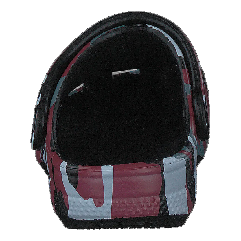 Classic Camo Clog Kids Black / Red