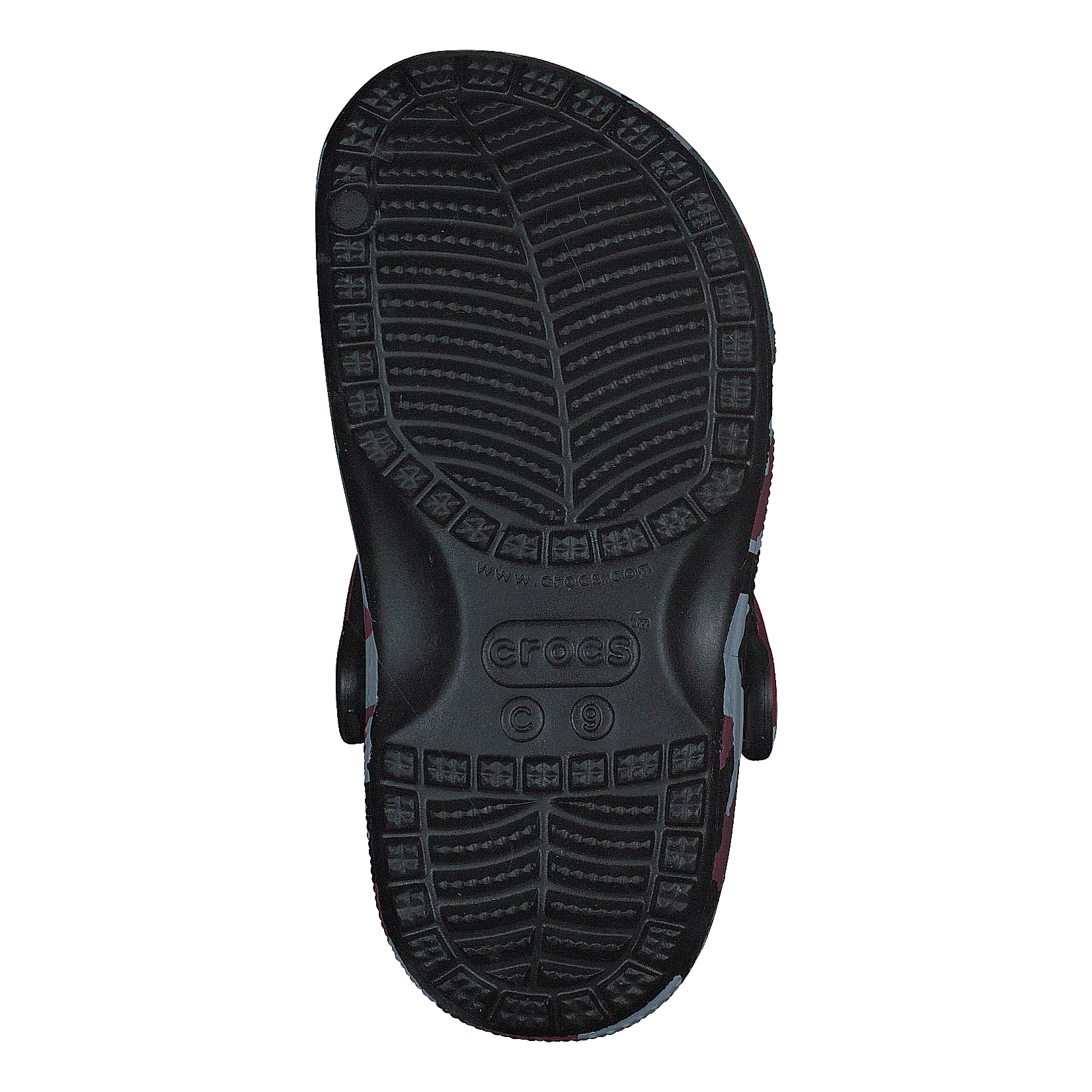 Classic Camo Clog Kids Black / Red