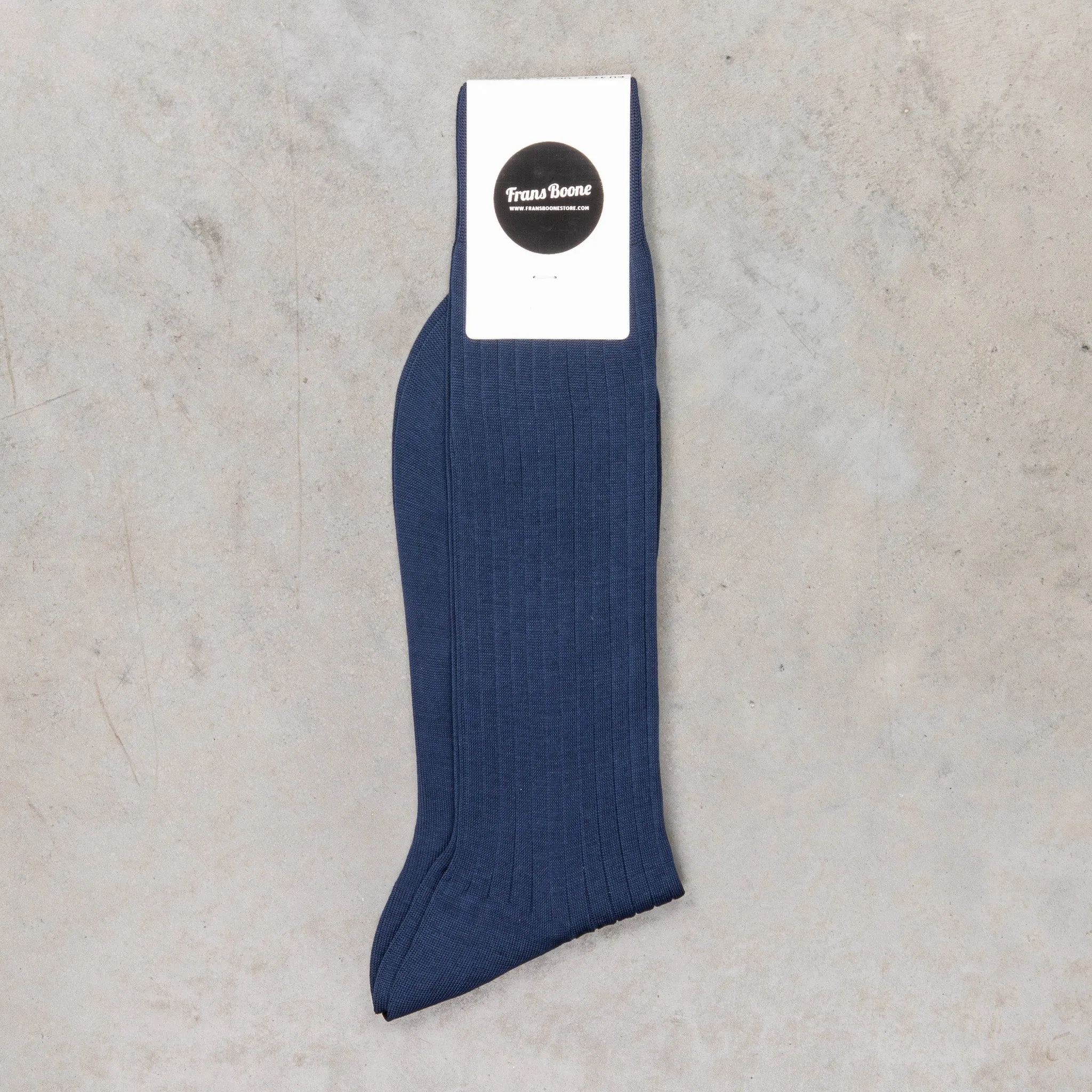 Frans Boone Socks Fillo di Scozia Blu Acciaio