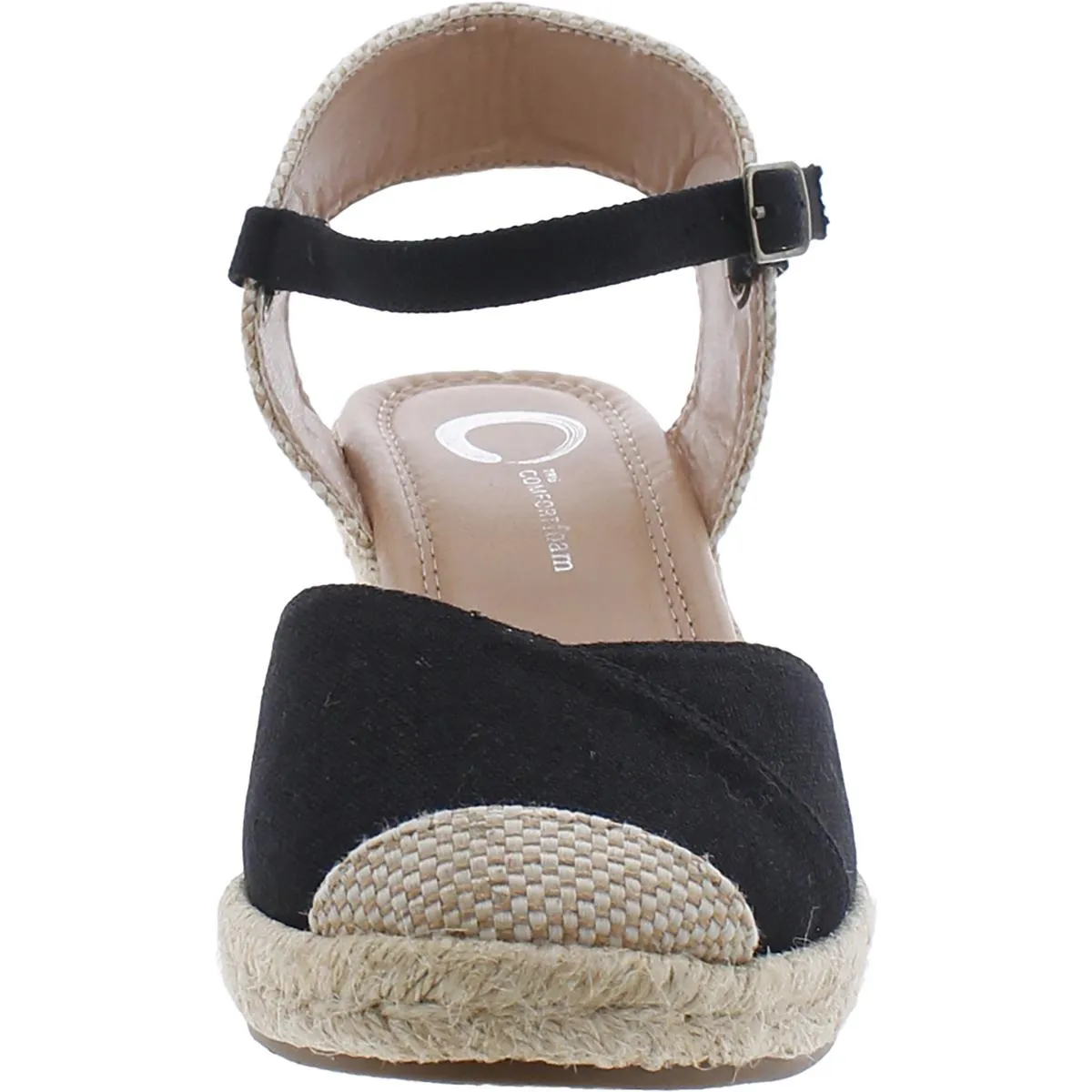 Journee Collection Womens Ankle Strap Closed Toe Espadrilles