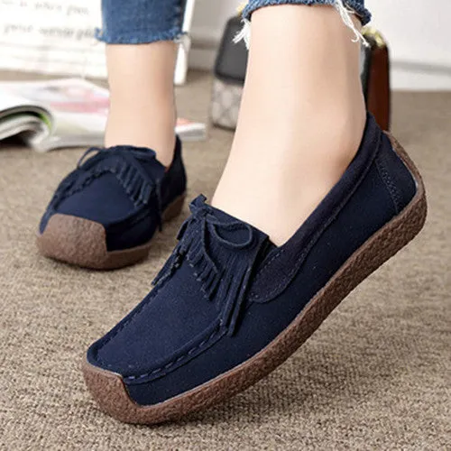 Lace-up Women Flats Comfortable Summer Loafers Women Shoes Breathable leather Sneakers Fashion Black Soft Casual Shoes Female