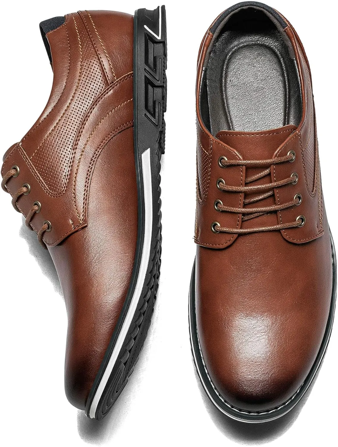 Men's Casual Dress Shoes Comfortable Fashion Dress Sneakers Men Office Classic Mens Oxfords Leather Business Casual Shoes Formal