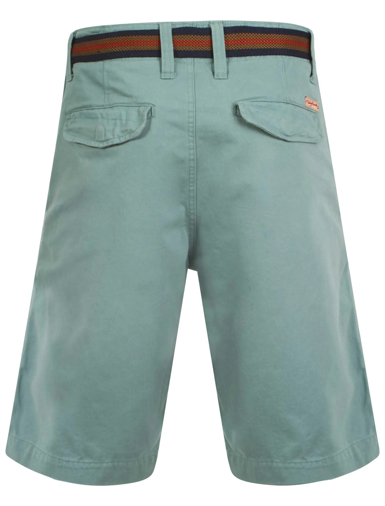 Mens Tokyo Laundry Armel turquoise shorts with belt