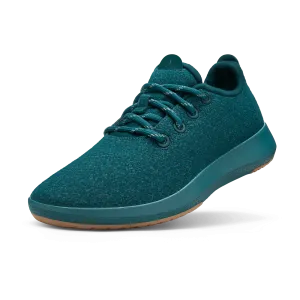 Men's Wool Runner Mizzles - Deep Emerald (Deep Emerald Sole)