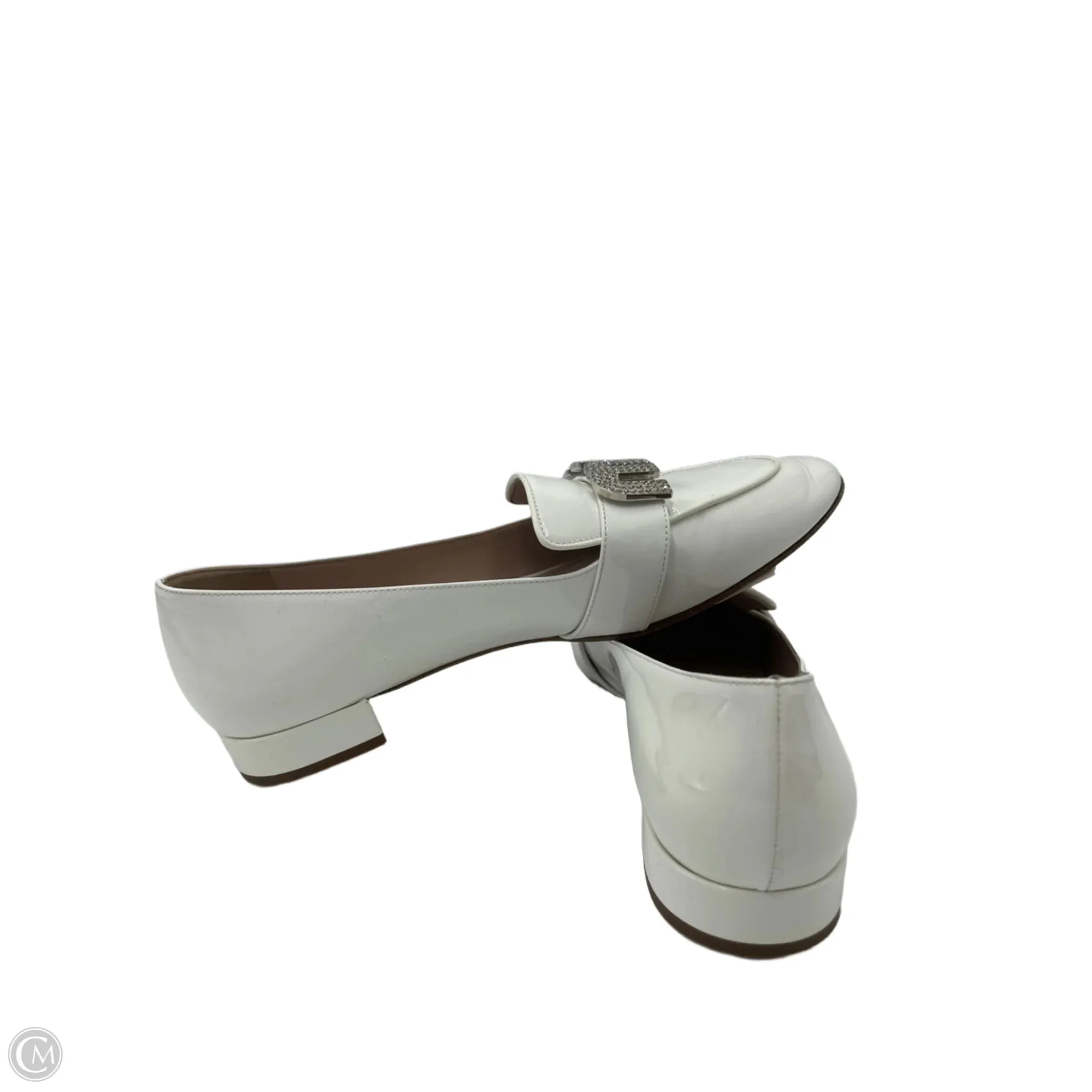 Miu Miu Crystal Luxury Loafers In White, Size: 8 (38)