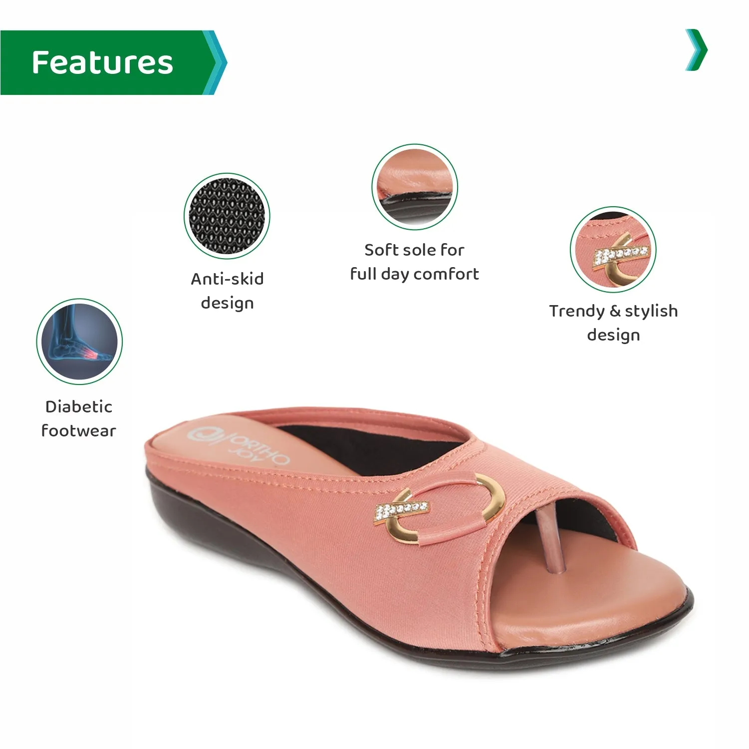 ORTHO JOY Fancy Doctor Slippers