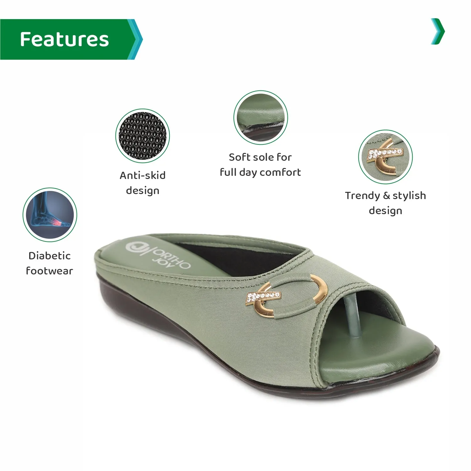 ORTHO JOY Fancy Doctor Slippers