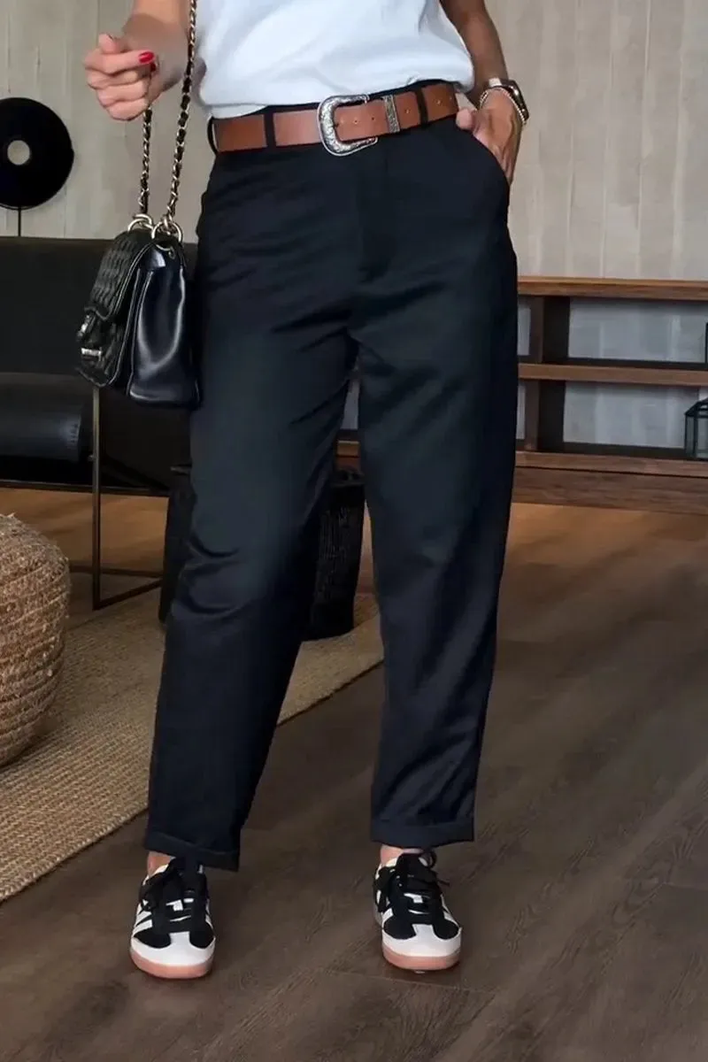 PIXIE™ - CLASSIC HIGH-WAISTED PINSTRIPE PANTS