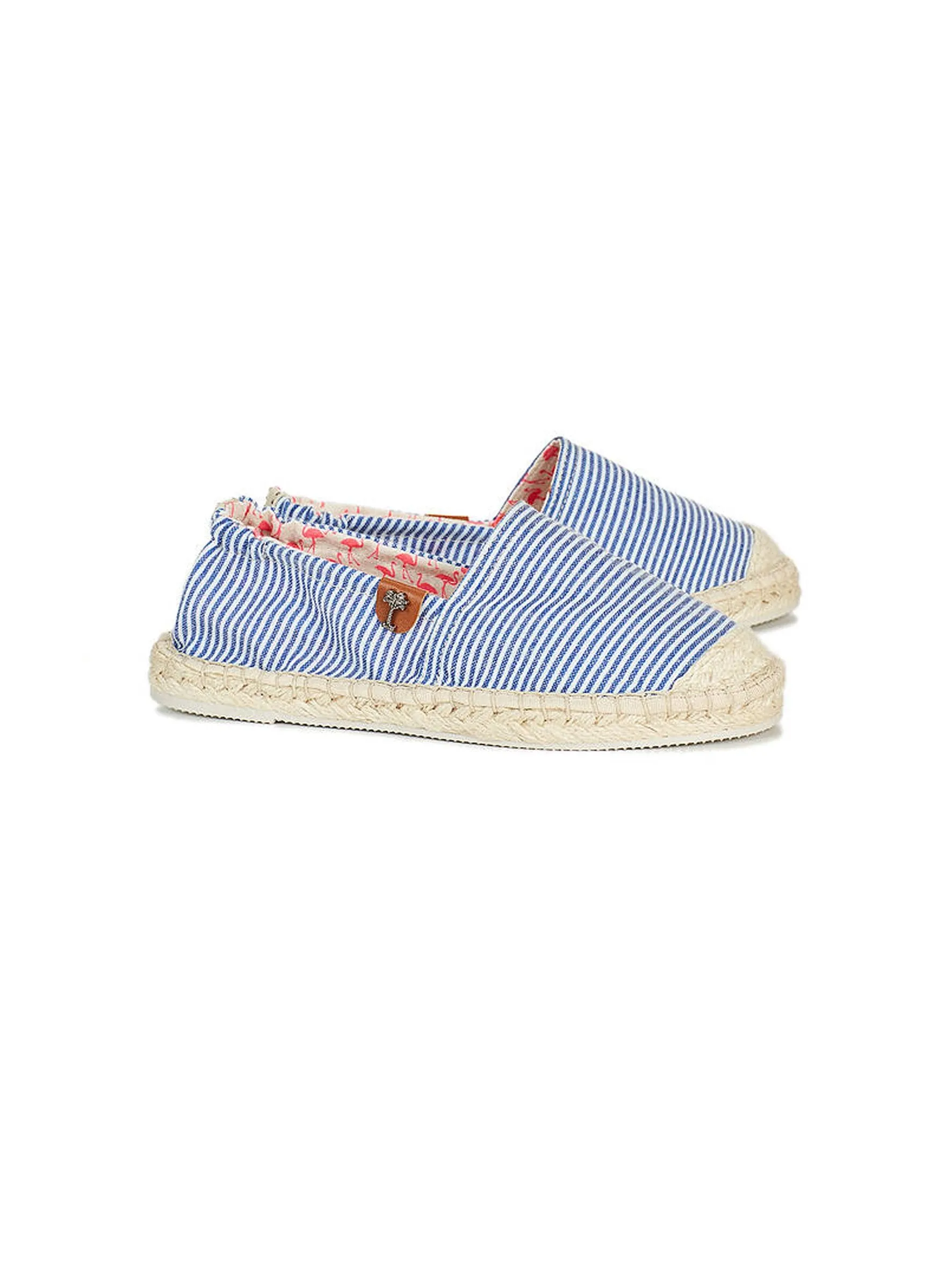 SCHUHE | Espadrilles in Blau/Weiß gestreift