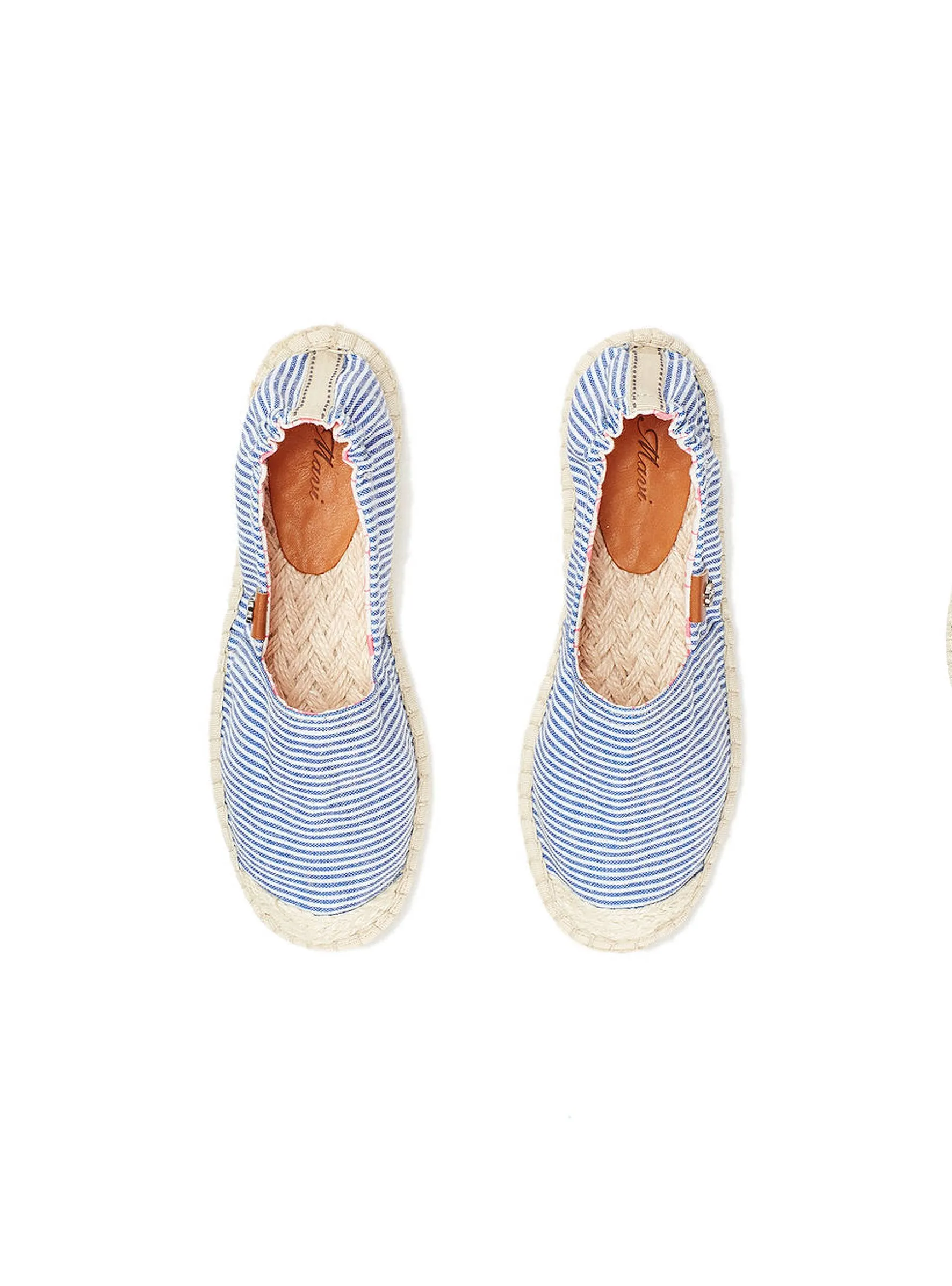 SCHUHE | Espadrilles in Blau/Weiß gestreift
