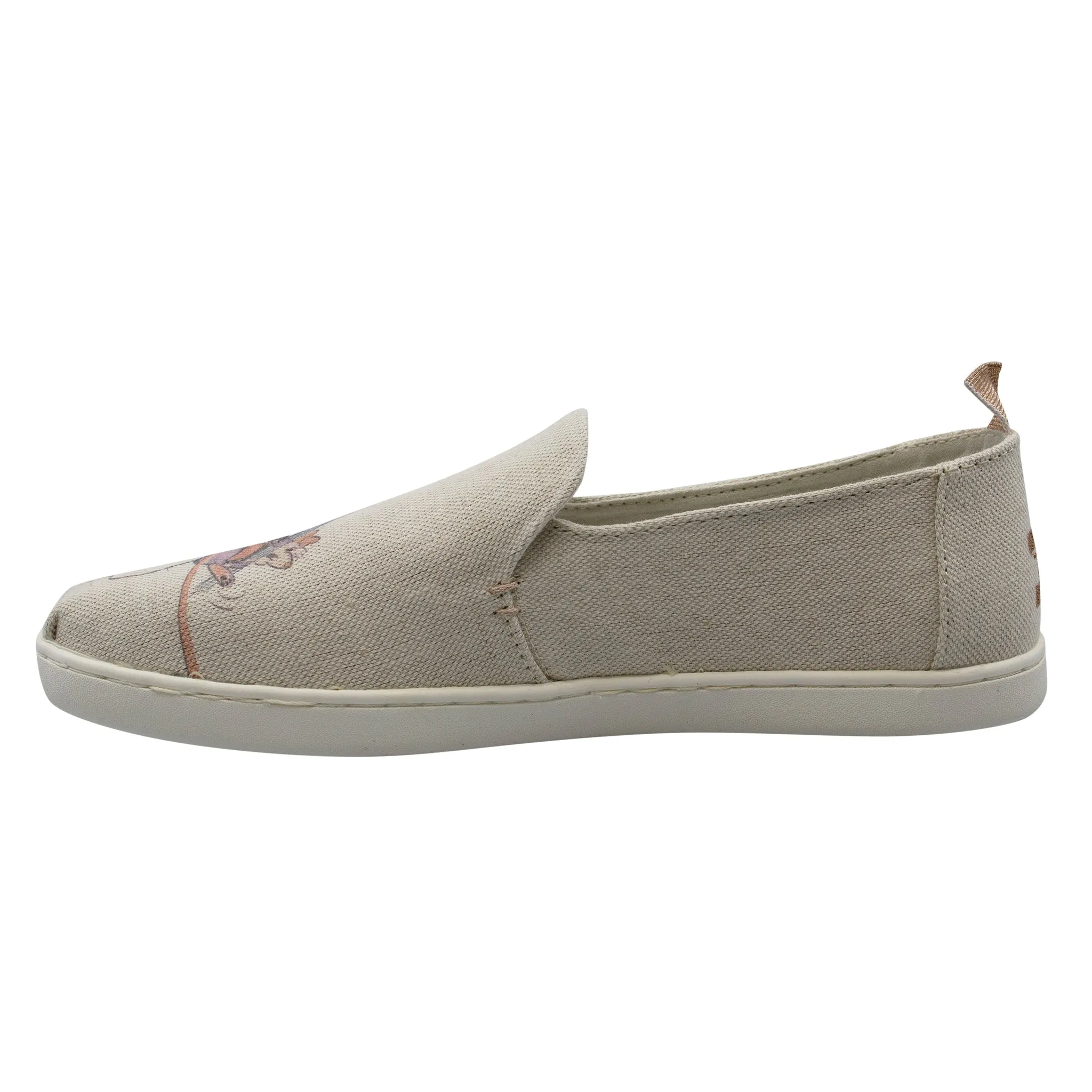 Toms x Disney Deconstructed Gus & Jaq Womens Beige Espadrilles