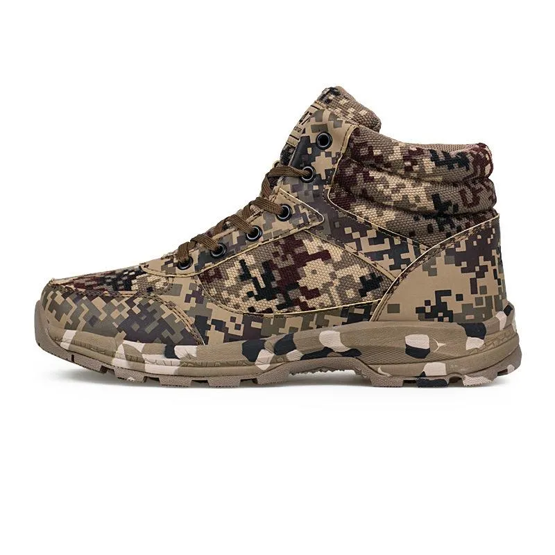Winter Tactical Men Boots Camouflage Warm Cotton Army Shoes